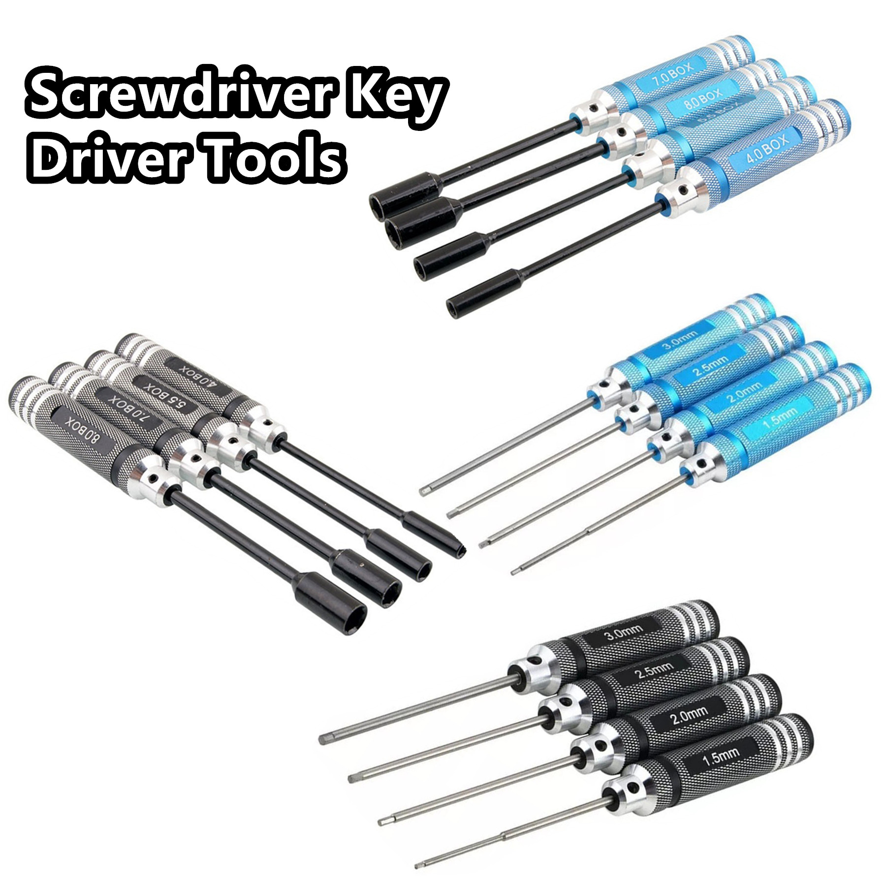4Pcs Titanium Hex Screwdriver  - Rc Hobby Electric Screwdriver review and price