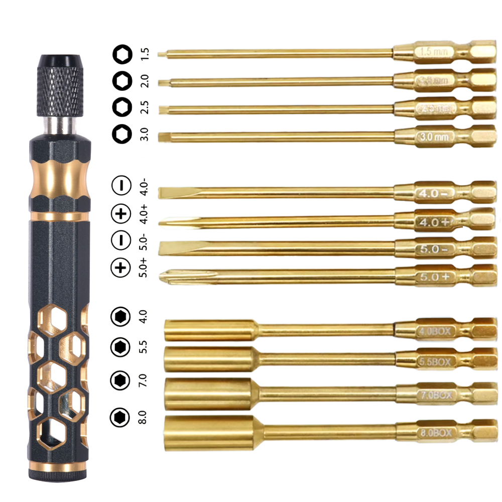 RC Metal Hex Screwdriver Set 1 - Rc Hobby Electric Screwdriver review and price