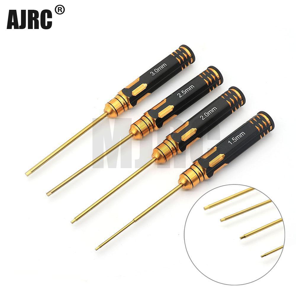 Ajrc 4pcs/set Titanium Plating - Rc Hobby Electric Screwdriver review and price
