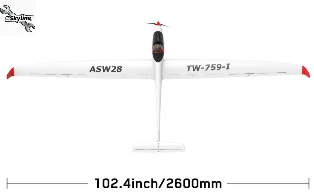 RC ASW28 ASW-28  2540mm Wing S - Rc Glider Foam Wing review and price