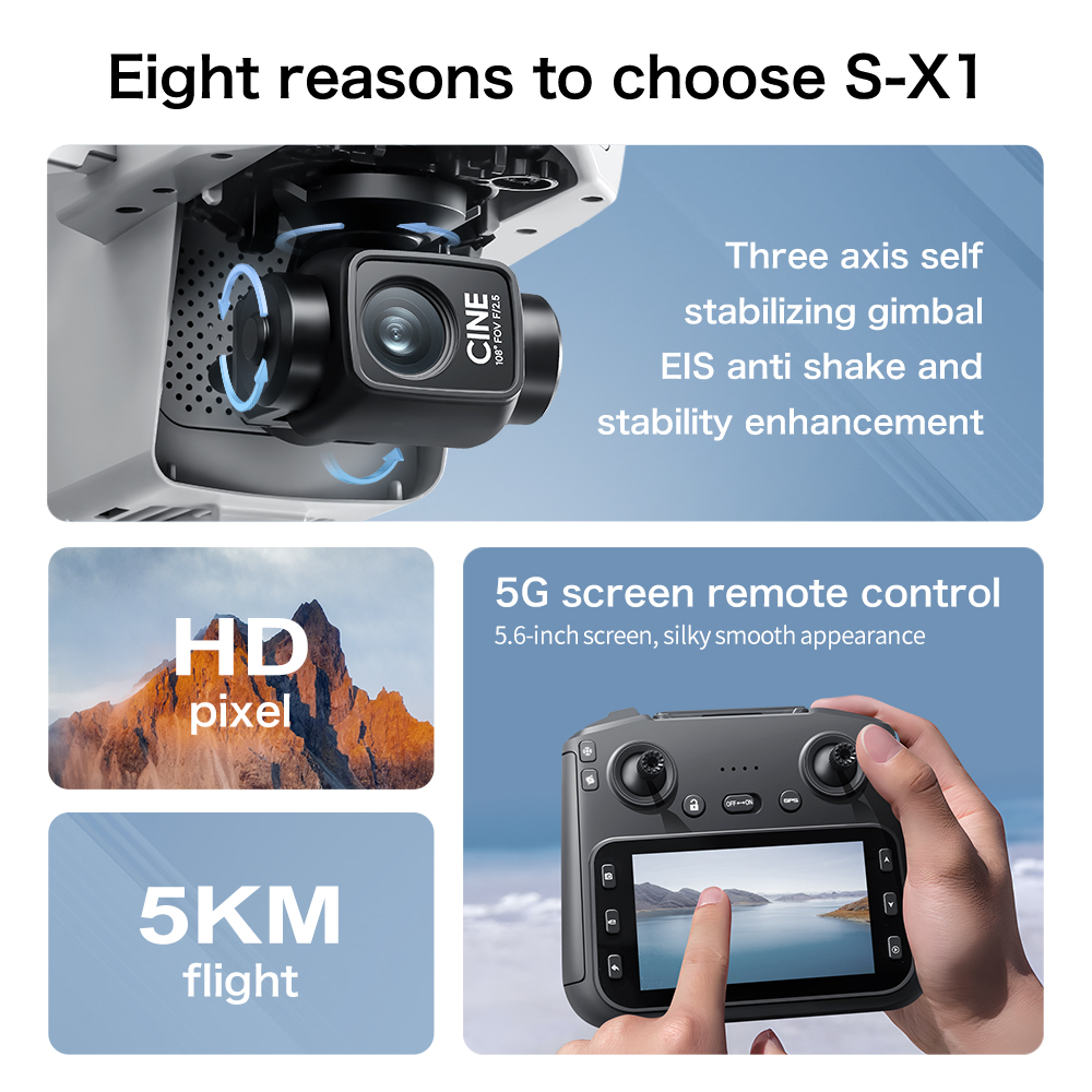 Lenovo S-X1 MAX GPS Drone 3-Ax - Rc Hobby China review and price