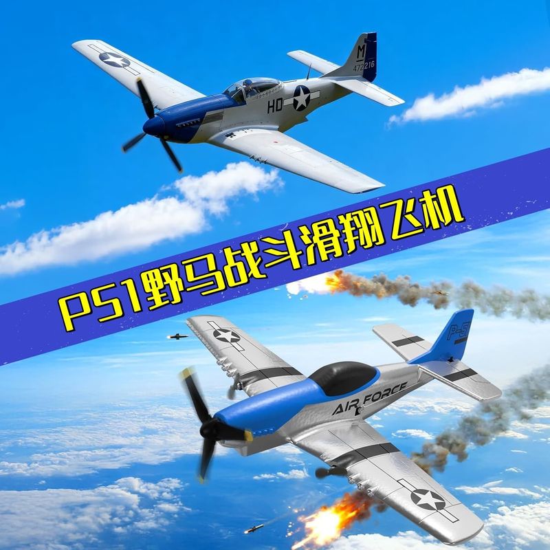 Z63 Rc Fixed Wing Glider P51 M - Rc Glider Foam Wing review and price