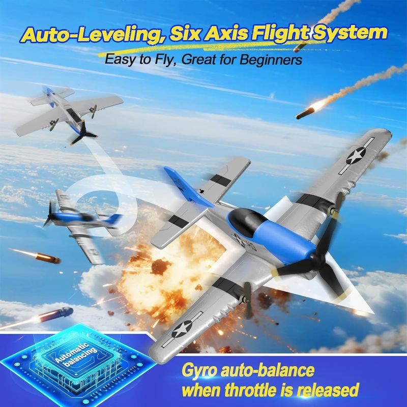 Z63 Rc Fixed Wing Glider P51 M - Rc Glider Foam Wing review and price